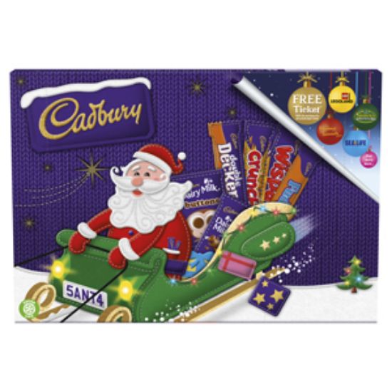 Picture of  Christmas Cad Selection Box MED Santa 150gx8